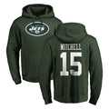 NY.Jets #15 Adonai Mitchell Player Green LOGO Pullover Hoodies Limited Game Edoa Stitched Jerseys