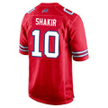 B.Bills #10 Khalil Shakir Player Red Home Game Edoa Stitched Jerseys