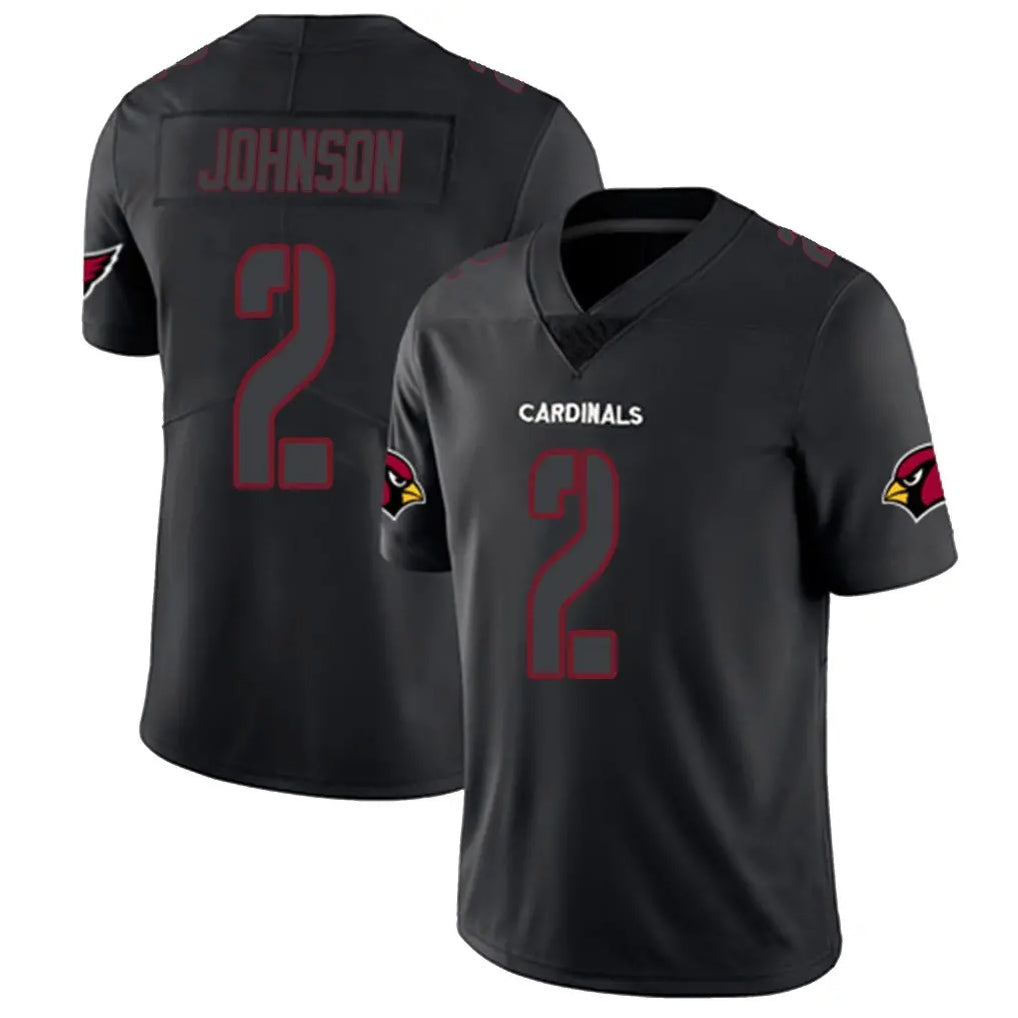 A.Cardinals #2 Will Johnson Player Black Impact Limited Home Game Edoa Stitched Jerseys
