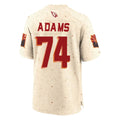 A.Cardinals #74 Isaiah Adams Player Cream Rivalries Collection Game Edoa Stitched Jerseys