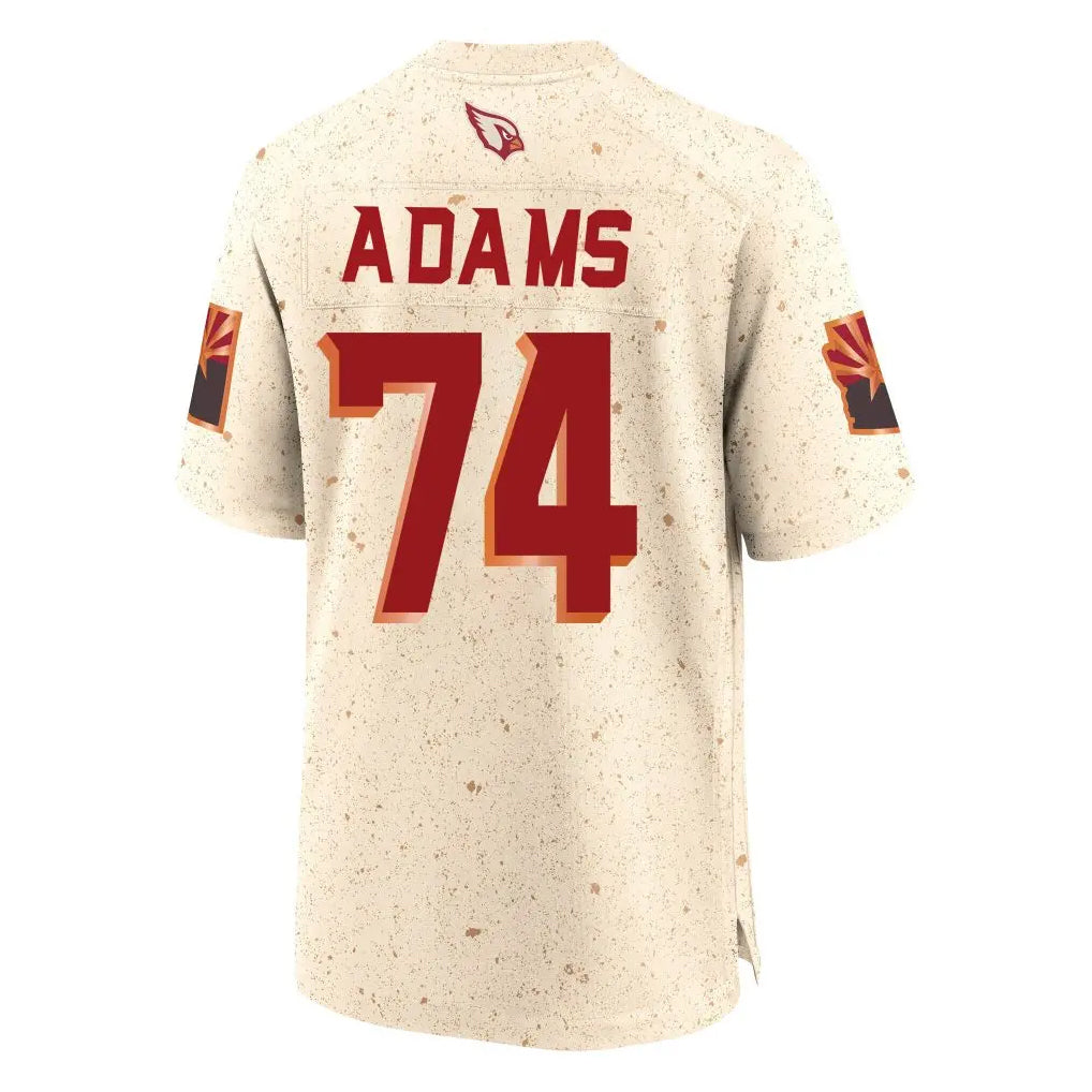 A.Cardinals #74 Isaiah Adams Player Cream Rivalries Collection Game Edoa Stitched Jerseys