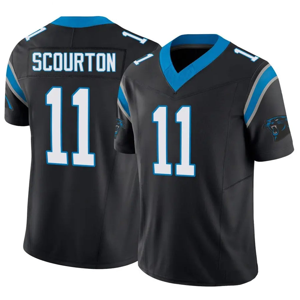 C.Panthers #11 Nic Scourton Player Black Vapor F.U.S.E. Limited Edoa Stitched Jerseys