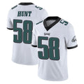 P.Eagles #58 Jalyx Hunt Player White Limited Vapor Untouchable Home Game Edoa Stitched Jerseys