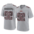 SF.49ers #92 Osa Odighizuwa Player Gray Atmosphere Fashion Home Game Edoa Stitched Jerseys