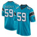 C.Panthers #59 Luke Kuechly Player Blue Game Edoa Stitched Jerseys