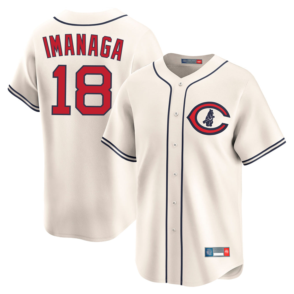C.Cubs #18 Shota Imanaga Player Cream Field of Dreams Limited Home Game Edoa Stitched Jerseys