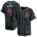 A.Diamondbacks #4 Ketel Marte Player Black Limited Home Game Edoa Stitched Jerseys