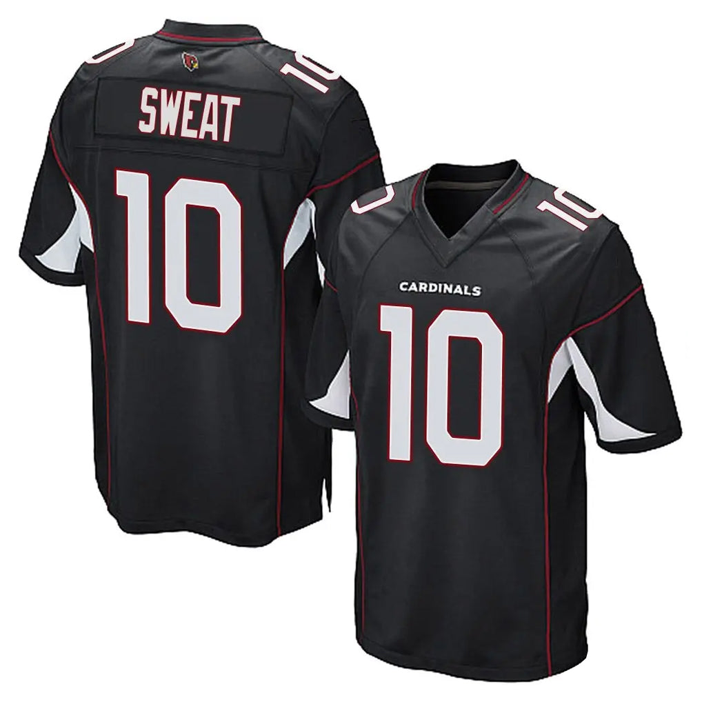 A.Cardinals #10 Josh Sweat Player Black Home Game Edoa Stitched Jerseys