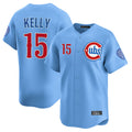 C.Cubs #15 Carson Kelly Player Light Blue Limited Home Edoa Stitched Jerseys