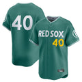 B.Red Sox #40 Willson Contreras Player Green City Connect Limited Home Game Edoa Stitched Jerseys