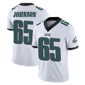 P.Eagles #65 Lane Johnson Player White Limited Vapor Untouchable Home Game Edoa Stitched Jerseys