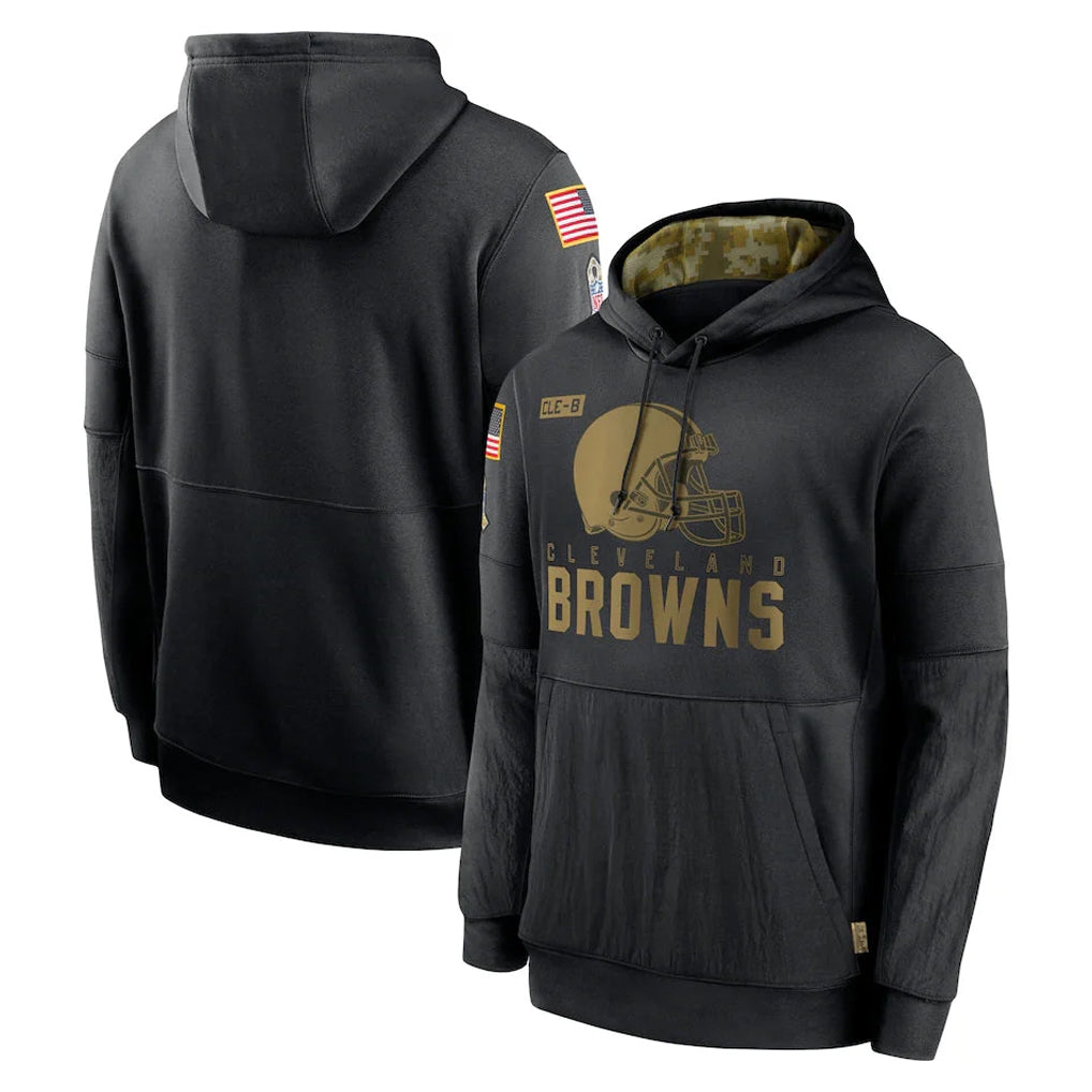 C.Browns ## Browns Blank Player Black Salute to Service Pullover Hoodies Limited Edoa Stitched Jerseys