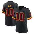 W.Commanders #10 Tress Way Player Black Limited Home Game Edoa Stitched Jerseys