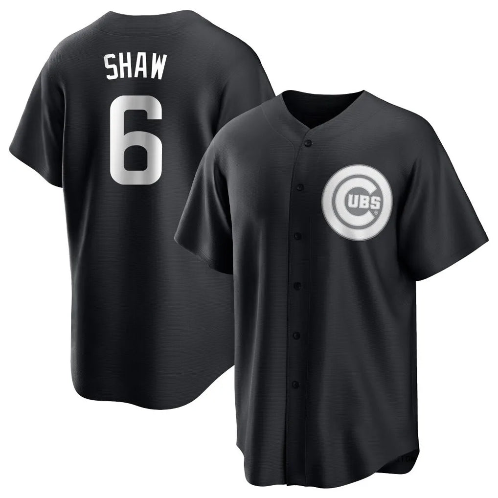 C.Cubs #6 Matt Shaw Player Black Game Edoa Stitched Jerseys