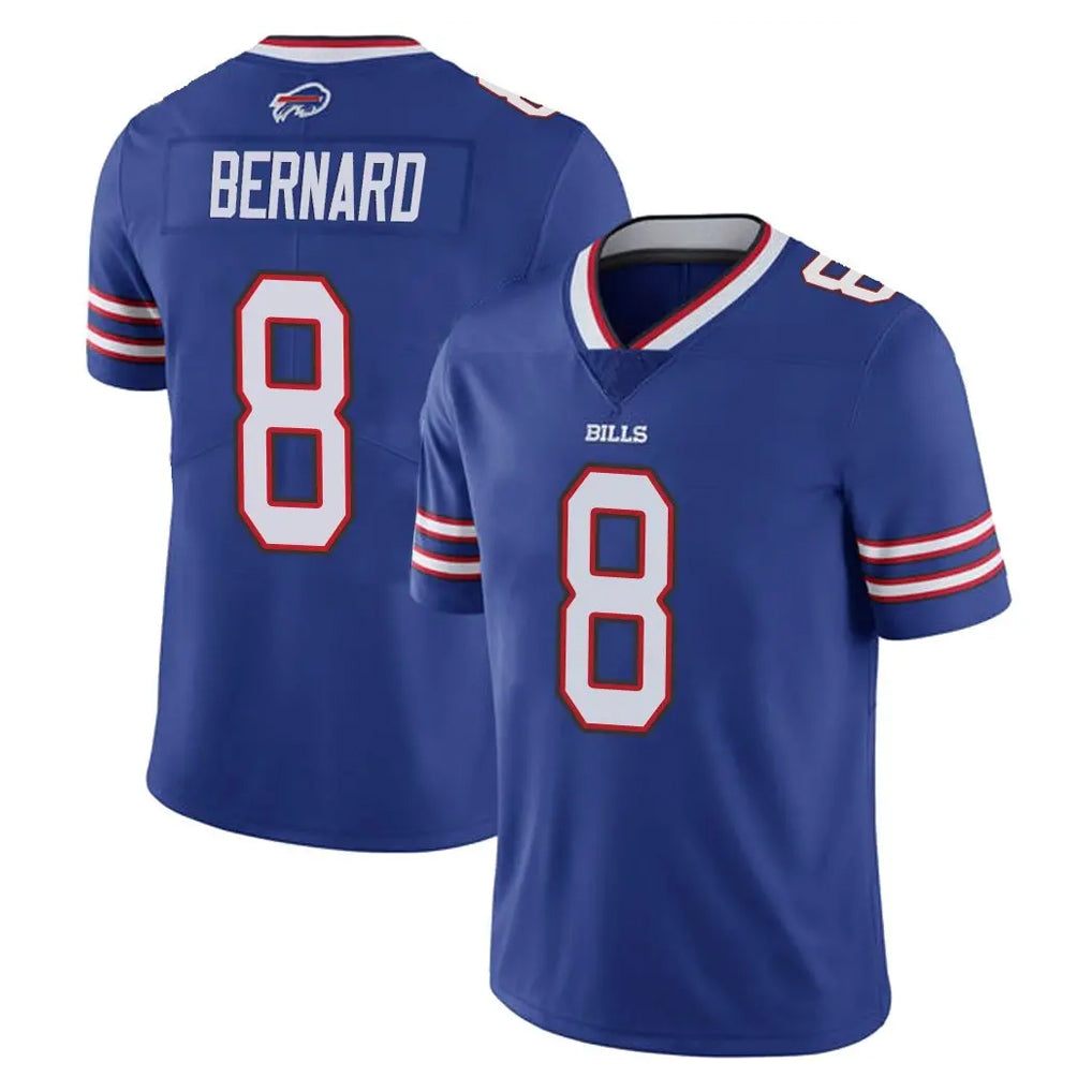 B.Bills #8 Terrel Bernard Player Royal Vapor Untouchable Limited Edoa Stitched Jerseys