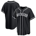 C.Rockies ## Rockies Blank Player Black Fashion Out Home Game Edoa Stitched Jerseys