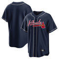A.Braves ## Braves Blank Player Navy Home Game Edoa Stitched Jerseys