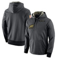 P.Eagles ## Eagles Blank Player Gray Pullover Hoodies Home Game Edoa Stitched Jerseys