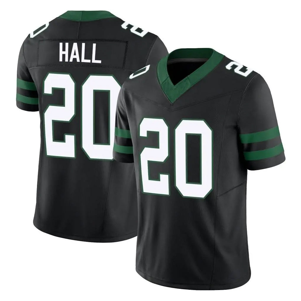 NY.Jets #20 Breece Hall Player Black Limited Legacy Vapor F.U.S.E. Home Game Edoa Stitched Jerseys