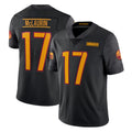 W.Commanders #17 Terry Mclaurin Player Black Vapor Untouchable Home Game Edoa Stitched Jerseys