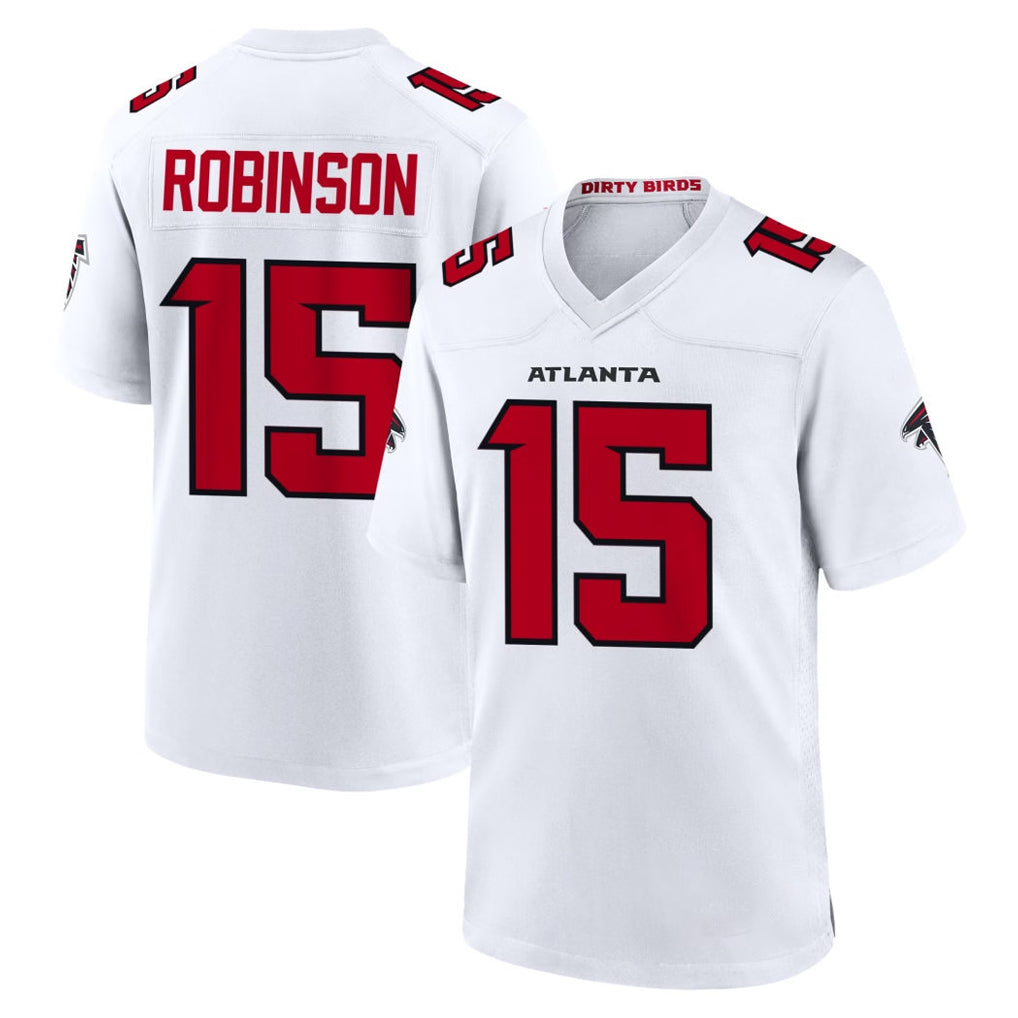 A.Falcons #15 Brian Robinson Player White Team Color Home Game Edoa Stitched Jerseys
