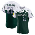C.Rockies #21 Kyle Freeland Player Green City Connect Limited Elite Home Edoa Stitched Jerseys