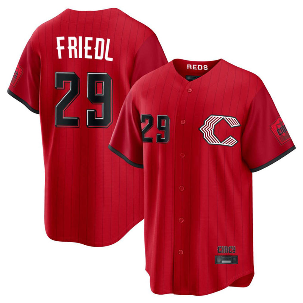 C.Reds #29 TJ Friedl Player Red 2026 City Connect Home Game Edoa Stitched Jerseys