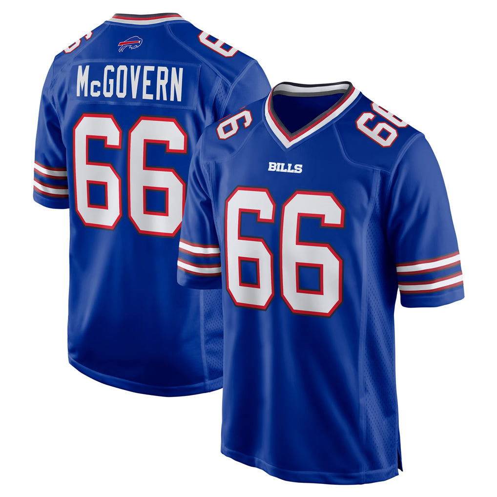 B.Bills #66 Connor McGovern Player Royal Home Game Edoa Stitched Jerseys