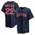 B.Red Sox #22 Garrett Whitlock Player Navy Home Game Edoa Stitched Jerseys