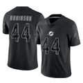 M.Dolphins #44 Chop Robinson Player Black Reflective Limited Game Edoa Stitched Jerseys