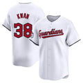 C.Guardians #38 Steven Kwan Player White Limited Home Edoa Stitched Jerseys