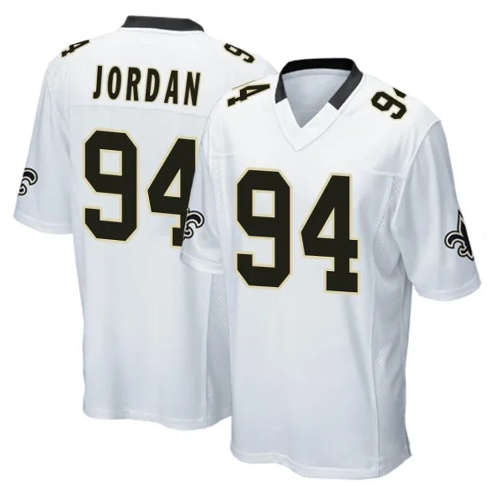 NO.Saints #94 Cameron Jordan Player White Home Game Edoa Stitched Jerseys