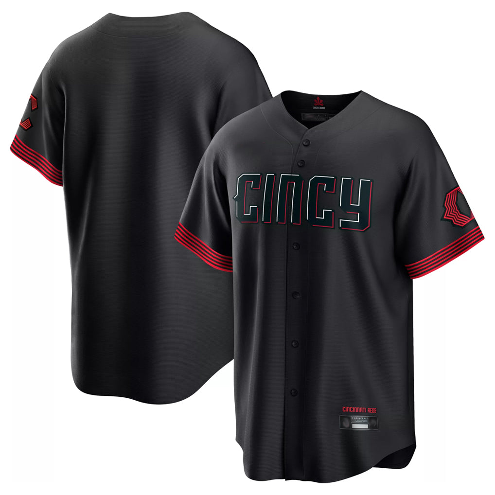 C.Reds ## Red Blank Player Black City Connect Home Game Edoa Stitched Jerseys