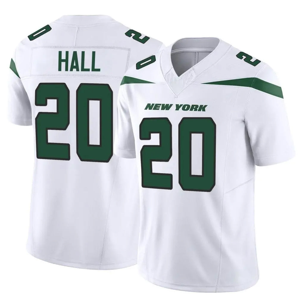 NY.Jets #20 Breece Hall Player White Limited Vapor F.U.S.E. Home Game Edoa Stitched Jerseys