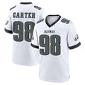 P.Eagles #98 Jalen Carter Player White Game Home Edoa Stitched Jerseys
