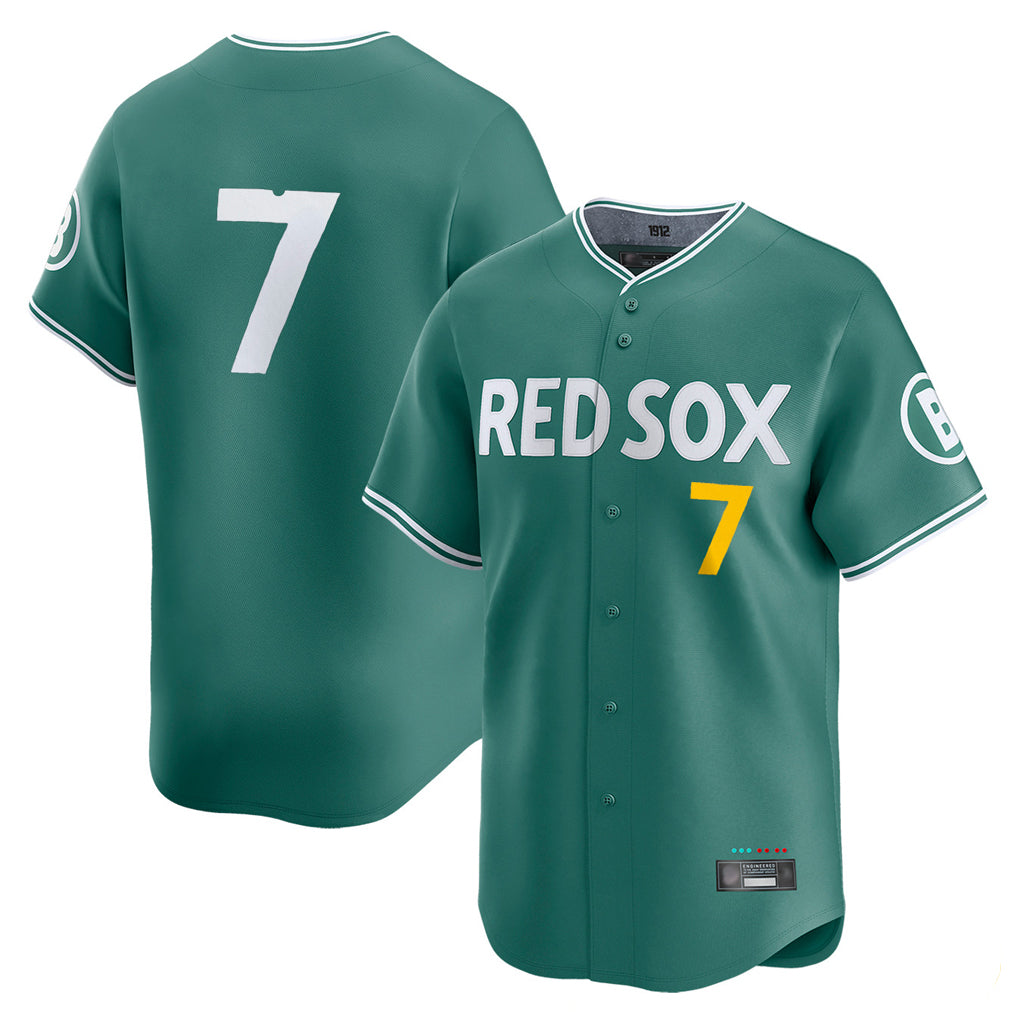 B.Red Sox #7 Masataka Yoshida Player Green City Connect Limited Home Game Edoa Stitched Jerseys