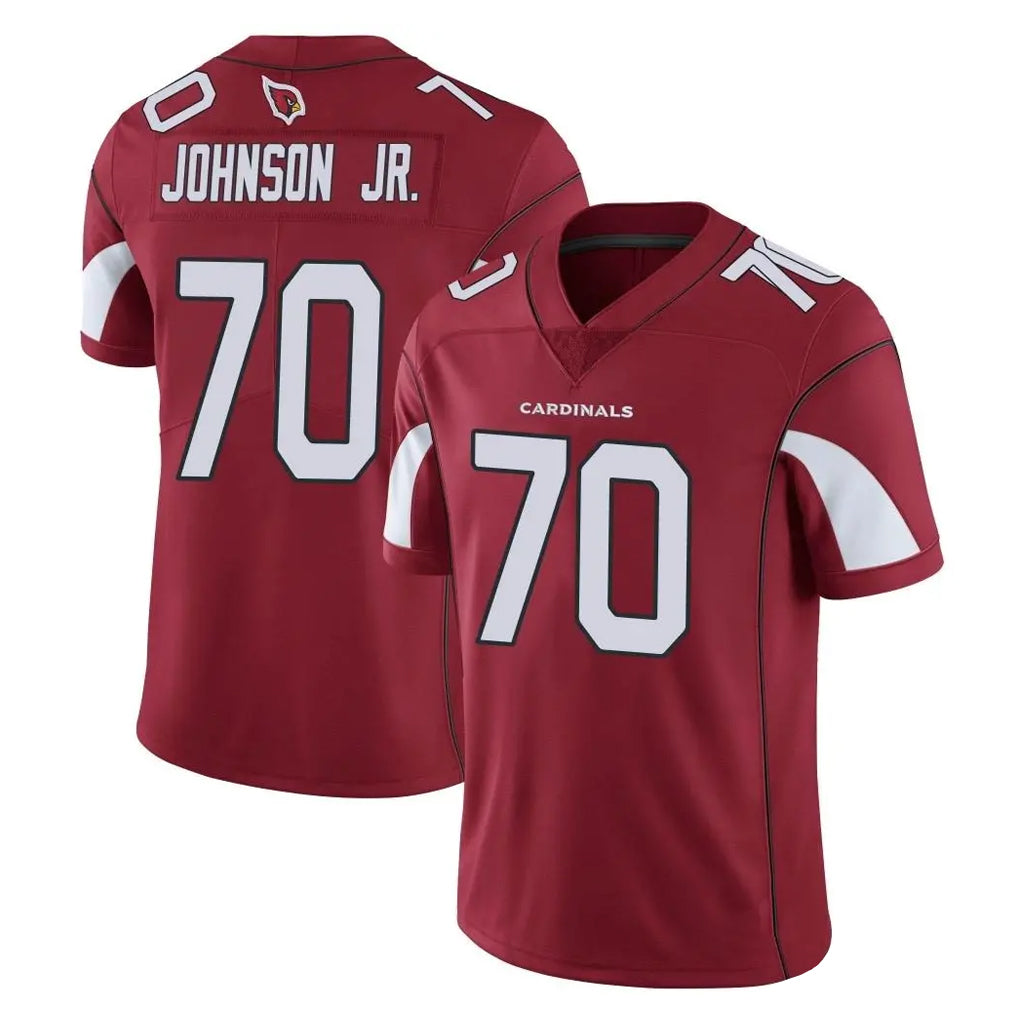 A.Cardinals #70 Paris Johnson Jr. Player Cardinal Vapor Limited Home Game  Edoa Stitched Jerseys