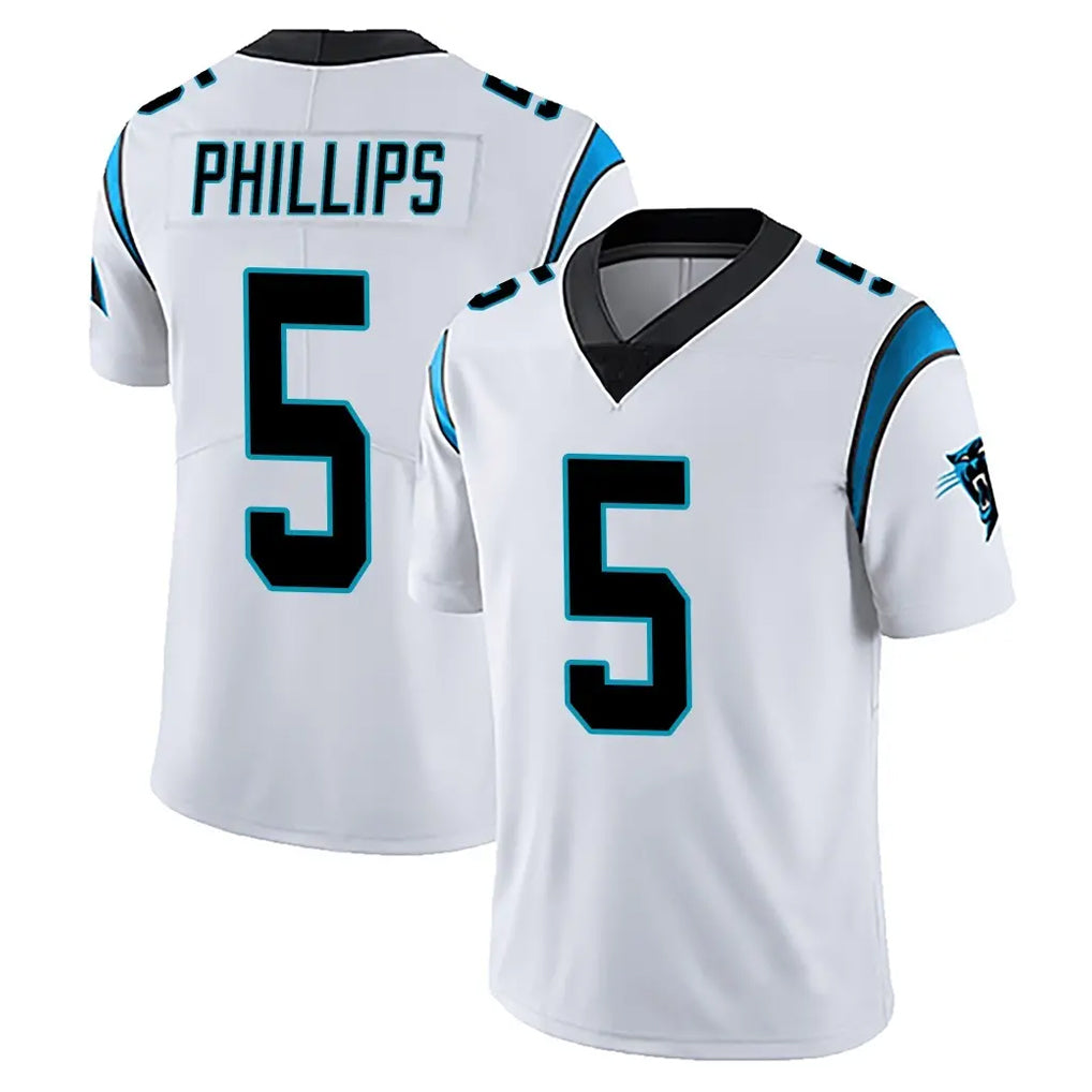 C.Panthers #5 Jaelan Phillips Player White Vapor Untouchable Limited Game Edoa Stitched Jerseys