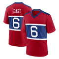 NY.Giants #6 Jaxson Dart Player Red Century Home Game Edoa Stitched Jerseys