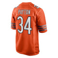 C.Bears #34 Walter Payton Player Orange Home Game Edoa Stitched Jerseys