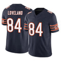 C.Bears #84 Colston Loveland Player Navy Vapor F.U.S.E. Limited Home Game Edoa Stitched Jerseys