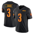 W.Commanders #3 Stefon Diggs Player Black Limited Vapor F.U.S.E. Home Game Edoa Stitched Jerseys