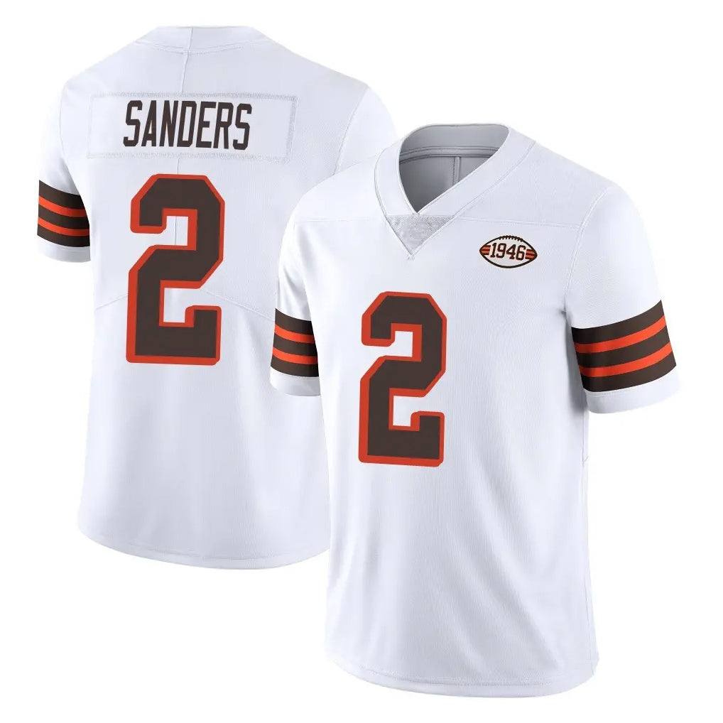 C.Browns #2 Shedeur Sanders Player White Limited  Vapor 1946 Collection Alternate Game Edoa Stitched Jerseys