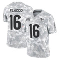 C.Bengals #16 Joe Flacco Player Arctic Camo Salute to Service Limited Edoa Stitched Jerseys
