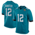 J.Jaguars #12 Travis Hunter Player Teal Home Game Edoa Stitched Jerseys