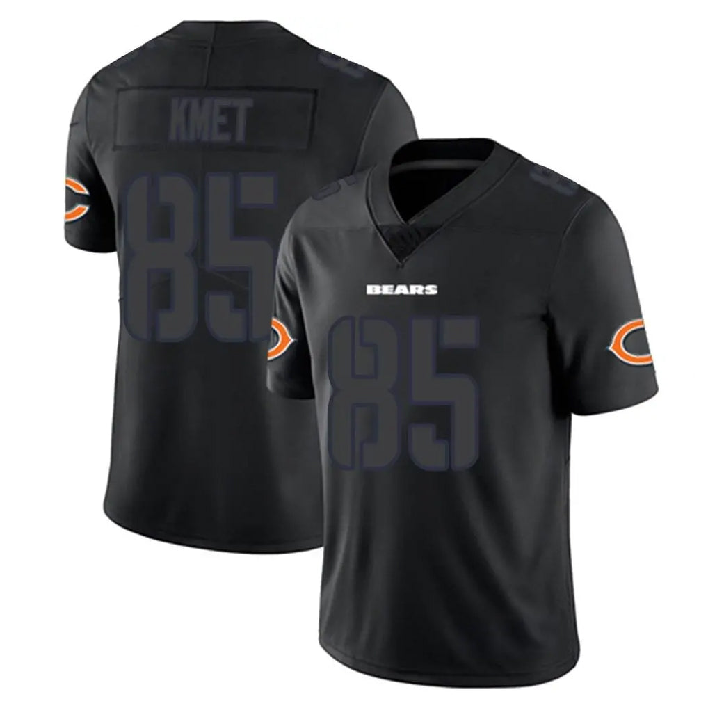 C.Bears #85 Cole Kmet Player Black Impact Limited Game Edoa Stitched Jerseys
