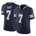 D.Cowboys #7 Rashan Gary Player Navy Limited Vapor F.U.S.E. Home Game Edoa Stitched Jerseys
