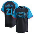 C.Reds #21 Hunter Greene Player Navy Limited National League All-Star Game Edoa Stitched Jerseys