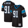 C.Panthers #91 Kevin Greene Player Black Mitchell & Ness Legacy Replica Edoa Stitched Jerseys