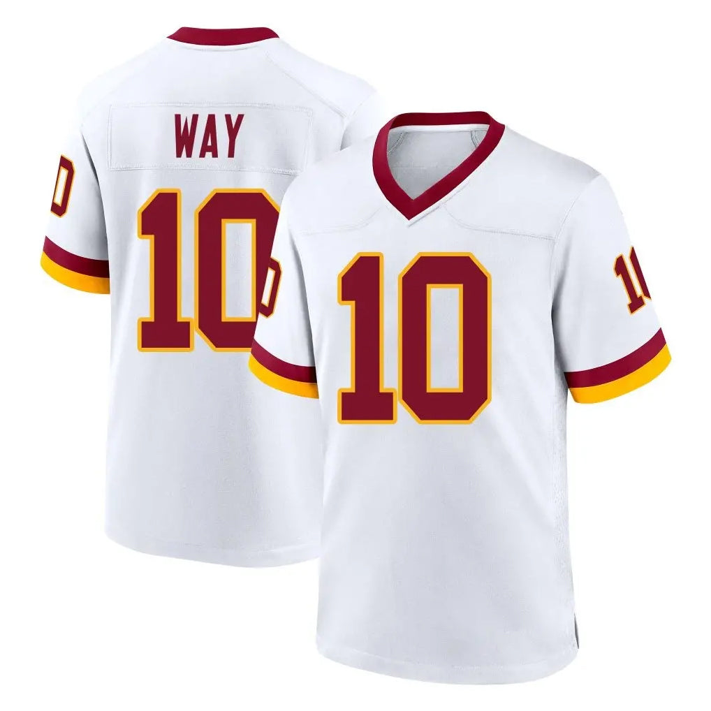 W.Commanders #10 Tress Way Player White Home Game Edoa Stitched Jerseys